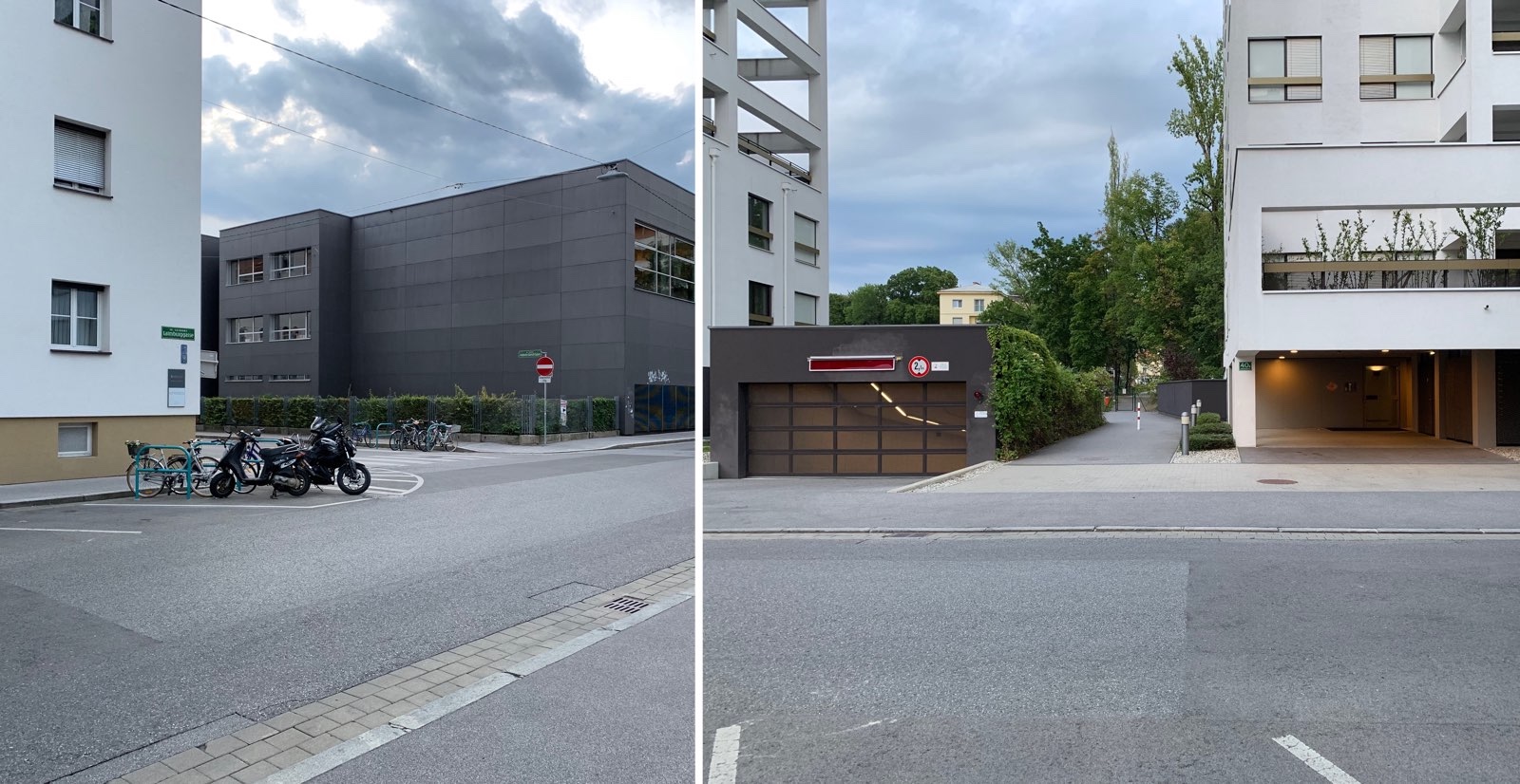 Zugang zu Krav Maga im Augustinum über Laimburggasse (Zugang B)