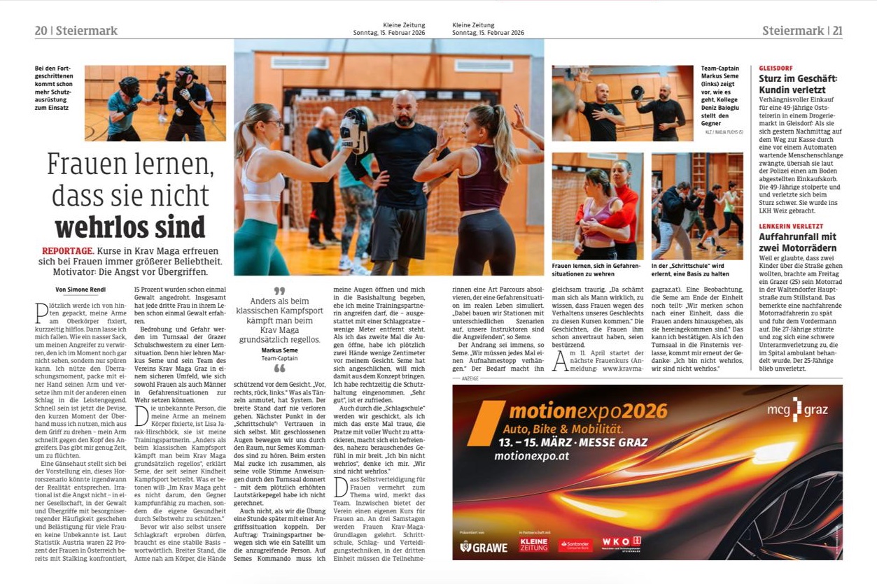 KleineZeitung_Krav_Maga
